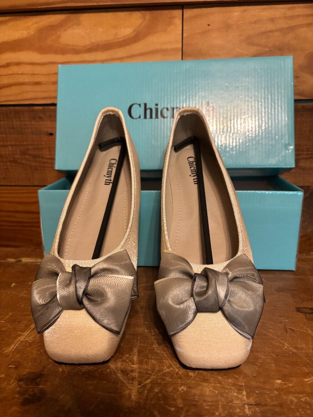NIB Chicmyth Satin Ballet Flats